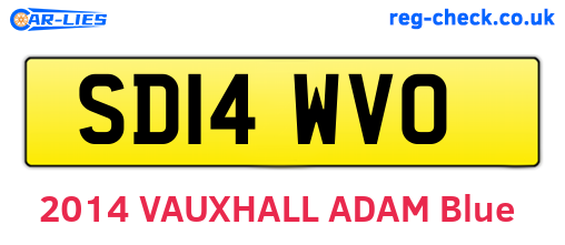 SD14WVO are the vehicle registration plates.