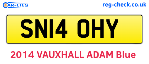 SN14OHY are the vehicle registration plates.