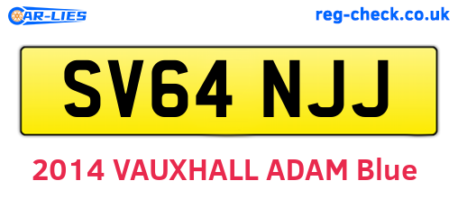 SV64NJJ are the vehicle registration plates.