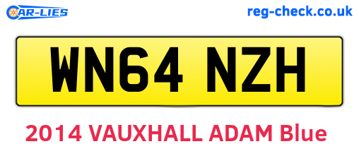 WN64NZH are the vehicle registration plates.