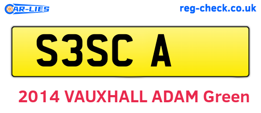 S3SCA are the vehicle registration plates.