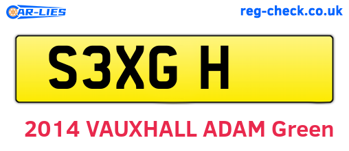 S3XGH are the vehicle registration plates.