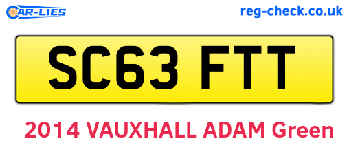 SC63FTT are the vehicle registration plates.