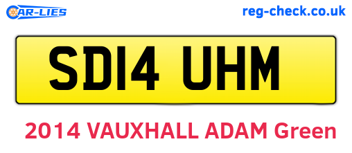 SD14UHM are the vehicle registration plates.