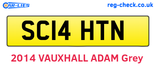 SC14HTN are the vehicle registration plates.