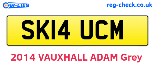 SK14UCM are the vehicle registration plates.