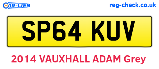 SP64KUV are the vehicle registration plates.