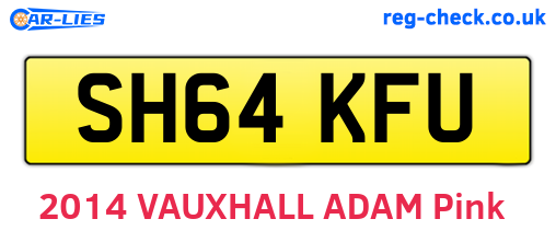 SH64KFU are the vehicle registration plates.