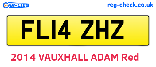 FL14ZHZ are the vehicle registration plates.
