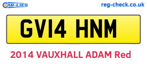 GV14HNM are the vehicle registration plates.
