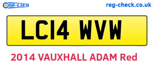LC14WVW are the vehicle registration plates.