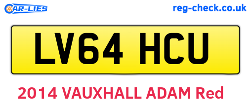 LV64HCU are the vehicle registration plates.