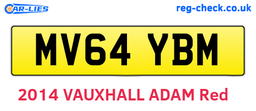 MV64YBM are the vehicle registration plates.