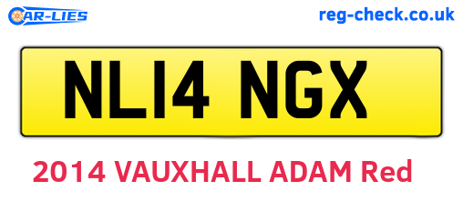 NL14NGX are the vehicle registration plates.