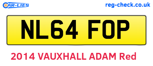NL64FOP are the vehicle registration plates.