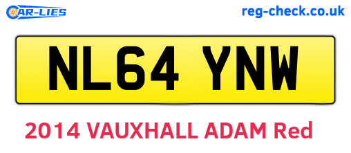 NL64YNW are the vehicle registration plates.
