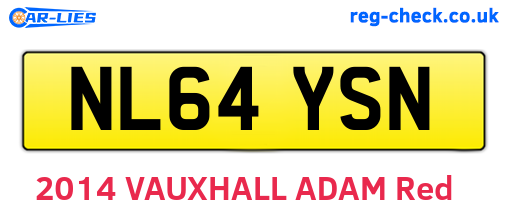 NL64YSN are the vehicle registration plates.