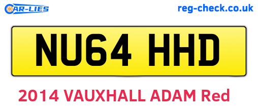 NU64HHD are the vehicle registration plates.