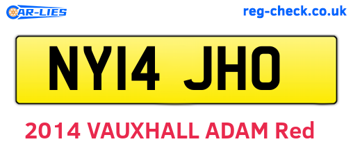 NY14JHO are the vehicle registration plates.