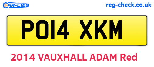 PO14XKM are the vehicle registration plates.