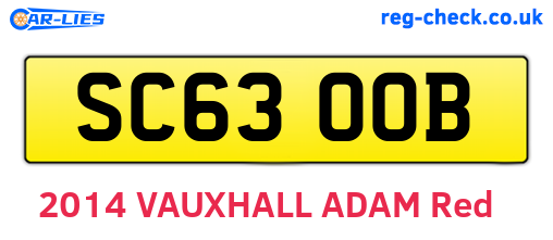 SC63OOB are the vehicle registration plates.