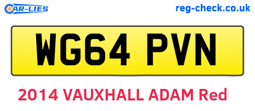 WG64PVN are the vehicle registration plates.