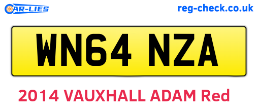 WN64NZA are the vehicle registration plates.