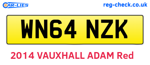 WN64NZK are the vehicle registration plates.