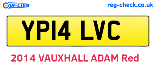 YP14LVC are the vehicle registration plates.