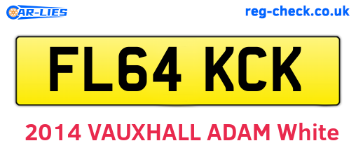 FL64KCK are the vehicle registration plates.