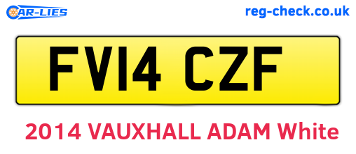 FV14CZF are the vehicle registration plates.