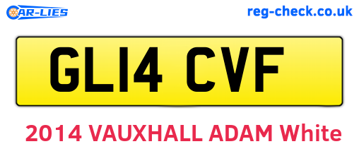 GL14CVF are the vehicle registration plates.