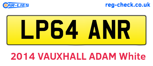 LP64ANR are the vehicle registration plates.