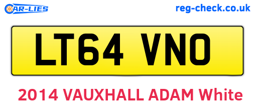 LT64VNO are the vehicle registration plates.