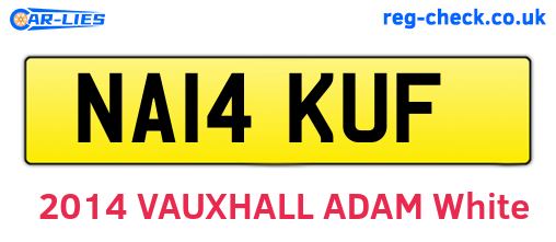NA14KUF are the vehicle registration plates.