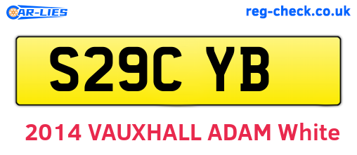 S29CYB are the vehicle registration plates.