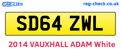 SD64ZWL are the vehicle registration plates.