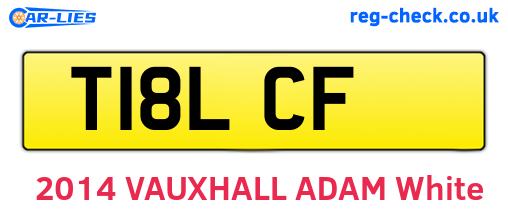 T18LCF are the vehicle registration plates.