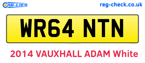 WR64NTN are the vehicle registration plates.