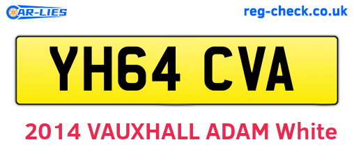 YH64CVA are the vehicle registration plates.