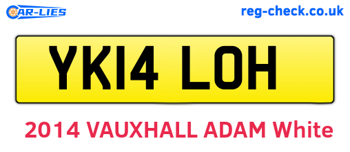 YK14LOH are the vehicle registration plates.