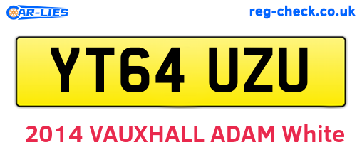 YT64UZU are the vehicle registration plates.
