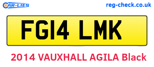 FG14LMK are the vehicle registration plates.