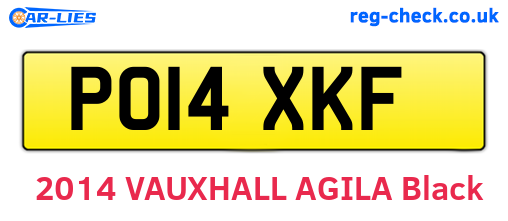 PO14XKF are the vehicle registration plates.