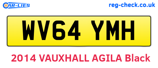WV64YMH are the vehicle registration plates.