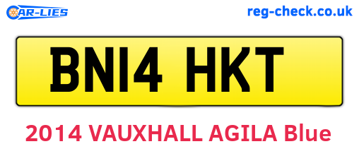 BN14HKT are the vehicle registration plates.