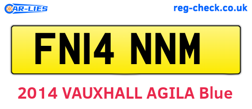 FN14NNM are the vehicle registration plates.