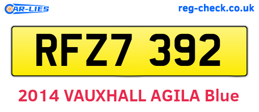 RFZ7392 are the vehicle registration plates.