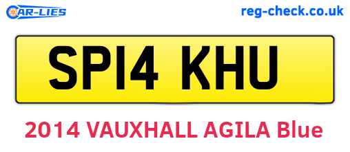 SP14KHU are the vehicle registration plates.
