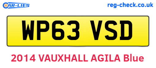 WP63VSD are the vehicle registration plates.